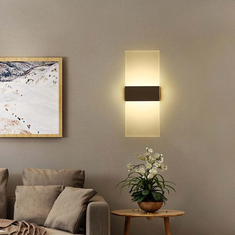 Chan Rectangular Wall Lamp, 3 Colour