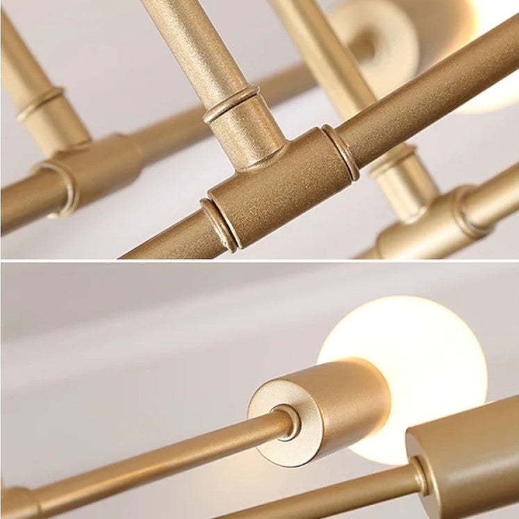 Valentina Modern Chandelier, Gold & Black