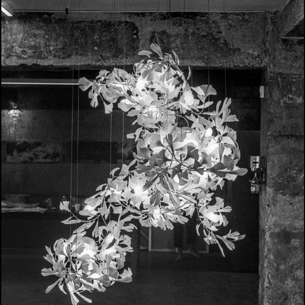 Olivia Modern Leaf Chandelier Metal/Ceramic Bedroom/Living Room