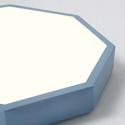 Morandi Modern Hexagon LED Metal Flush Mount Ceiling Light