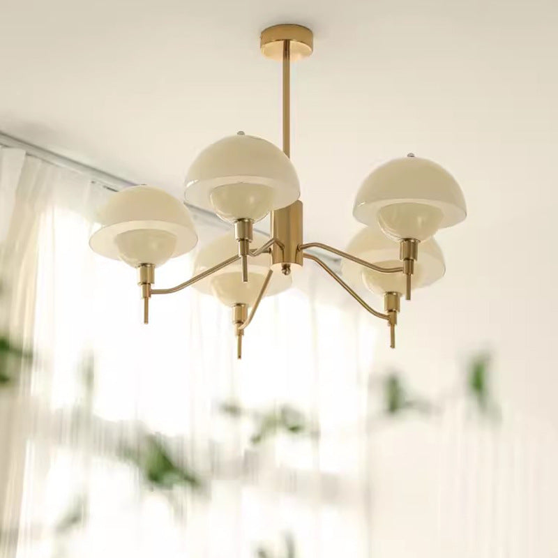 Hailie Modern Glass Metal Pendant Light Bedroom Study