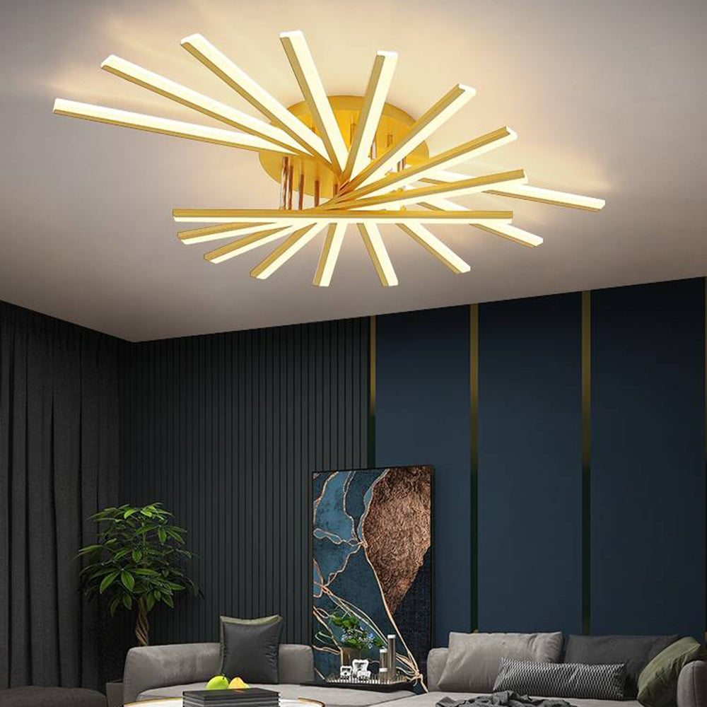 Quinn Linear Flush Mount Ceiling Light, 4 Colour