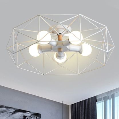 Cooley Geometric Ceiling Light - White