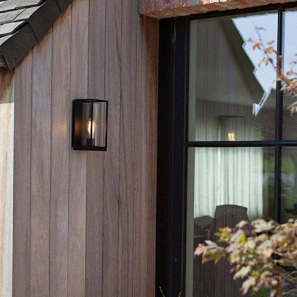 Modern Rectangular Metal Outdoor Wall Lamp, Courtyard/Balcony | Las Sola
