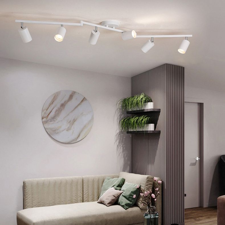 Freja Cylindrical Modern LED Semi Flush Mount Spotlight