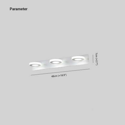 Leigh Minimalist Round Metal Wall Lamp, White, Bathroom