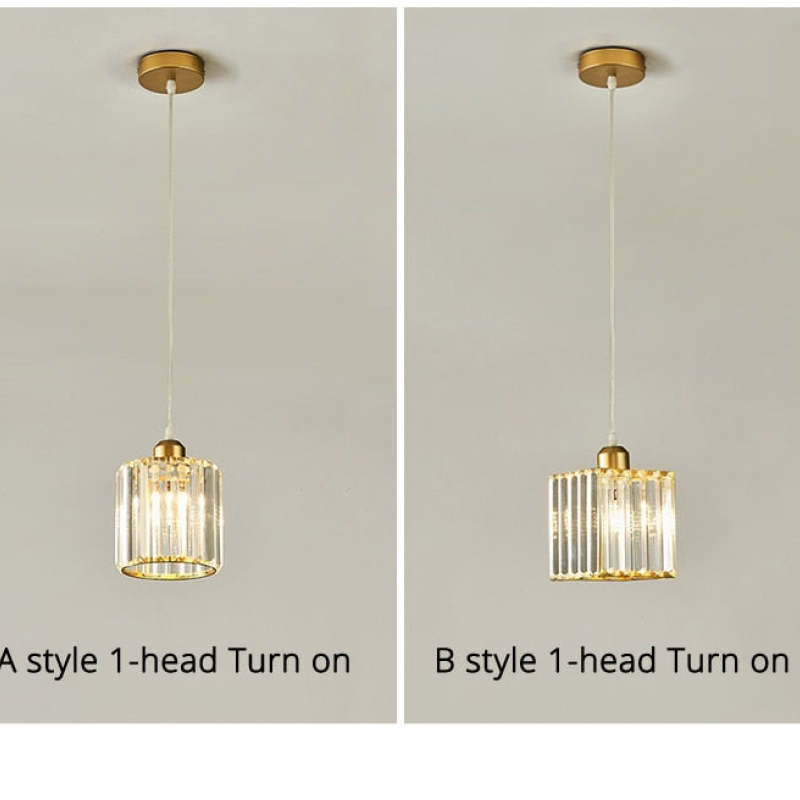 Herbert Modern Cluster Cylinder Glass Pendant Light, Black/Gold