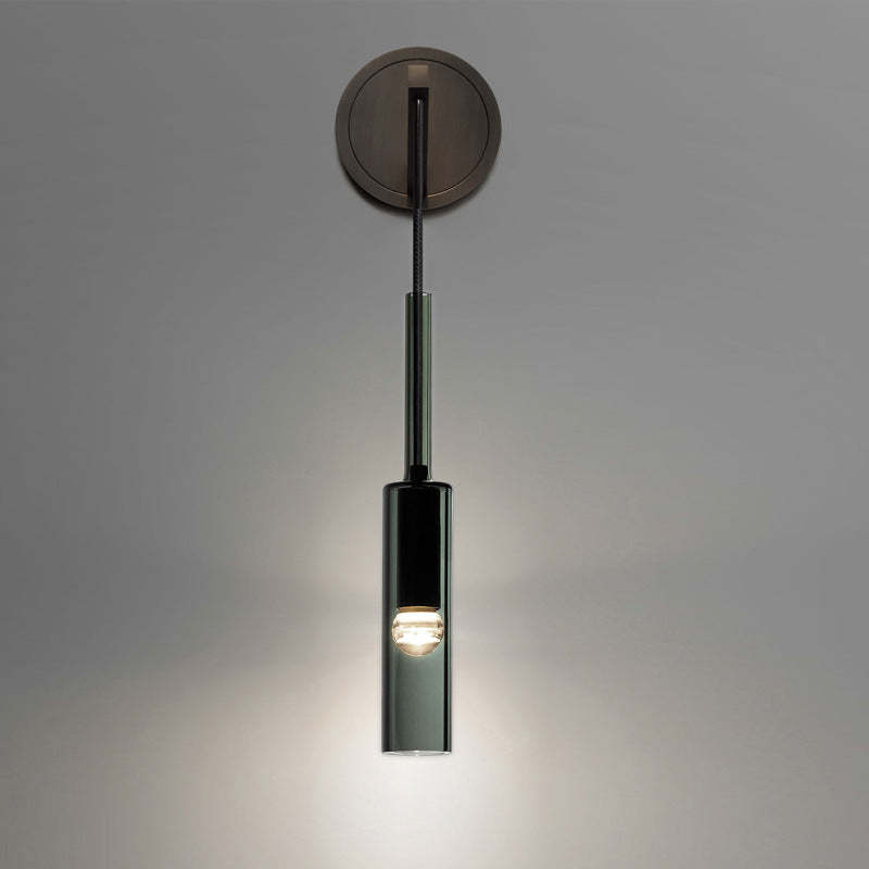 Sanna Modern Black Glass  Streamlined Pendant light/Wall Lamp