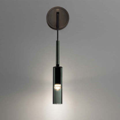 Sanna Modern Black Glass  Streamlined Pendant light/Wall Lamp