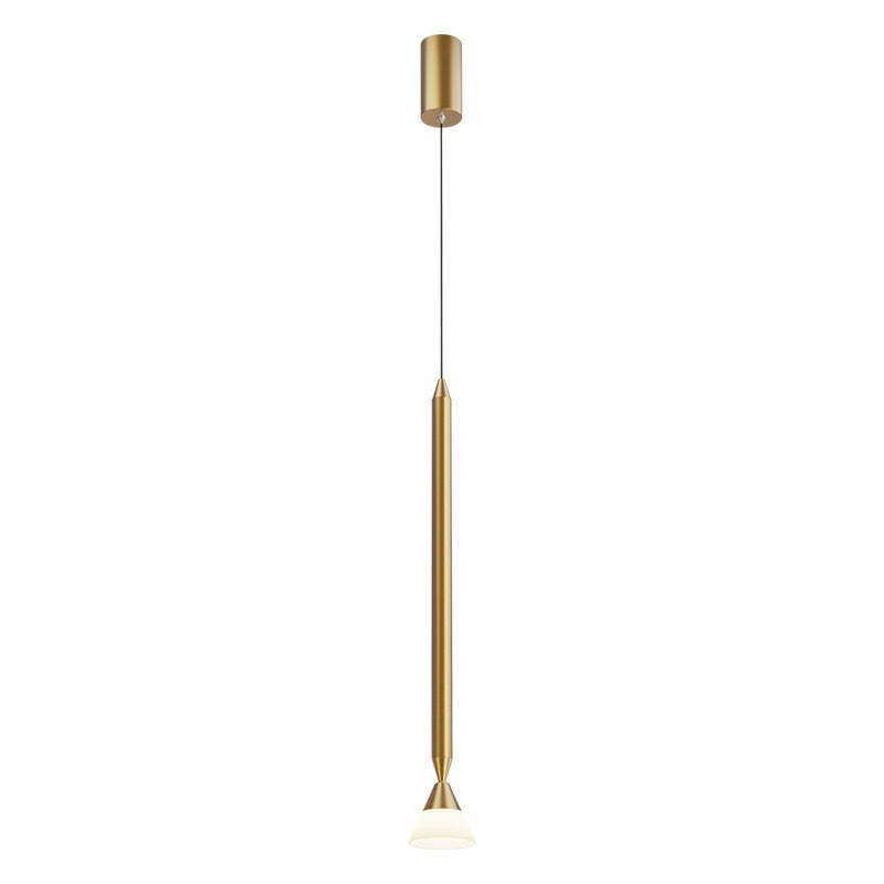 Carr Linear Metal Pendant Light, Black & Gold