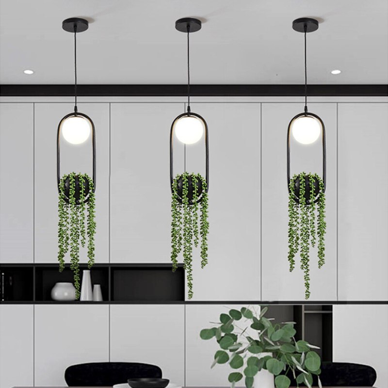 Las Sola Plant Pot Pendant Light, modern indoor lighting