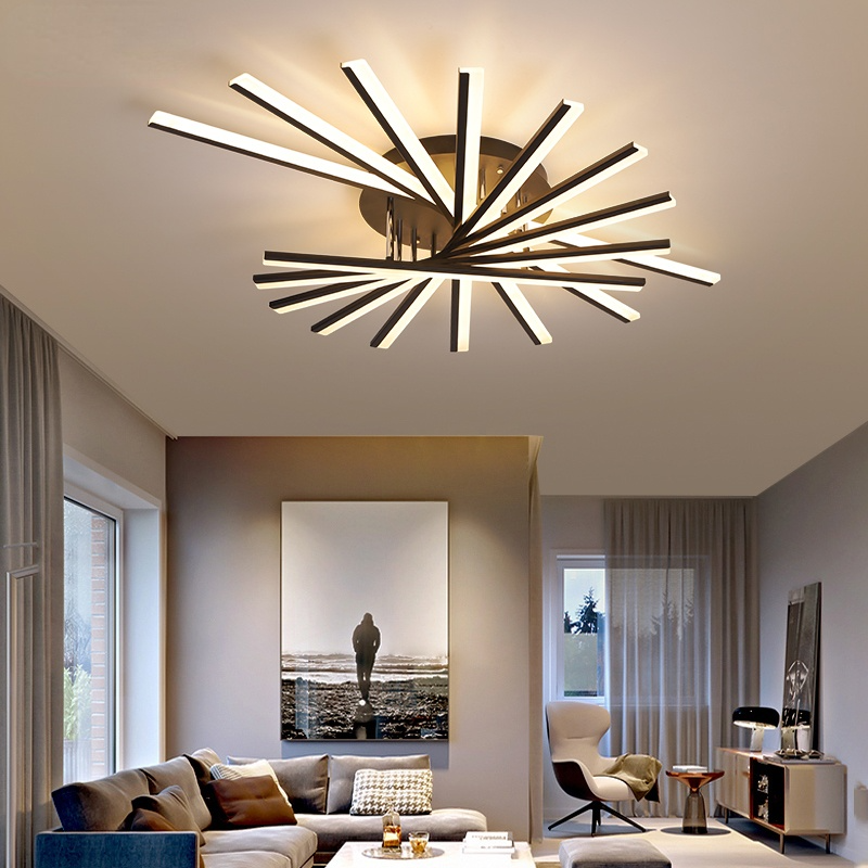 Quinn Linear Flush Mount Ceiling Light, 4 Colour