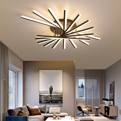 Quinn Linear Flush Mount Ceiling Light, 4 Colour