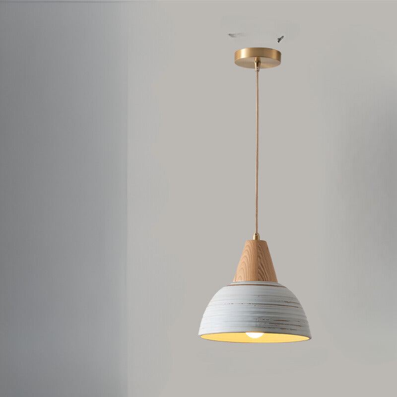 Ozawa Nordic LED Pendant Light Metal Ceramic Wood Bedroom