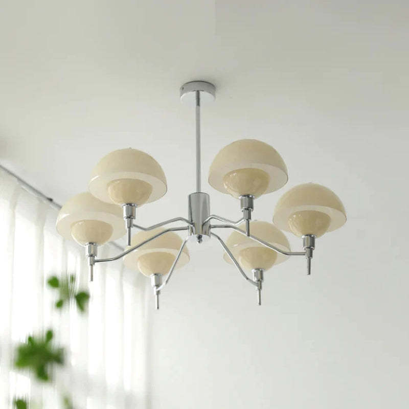Hailie Modern Glass Metal Pendant Light Bedroom Study