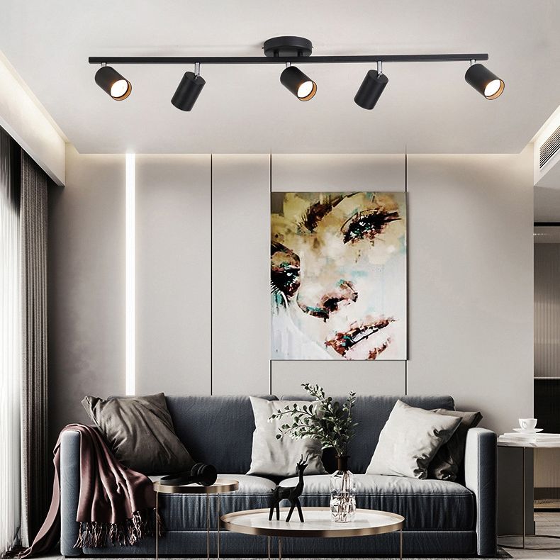 Freja Cylindrical Modern LED Semi Flush Mount Spotlight