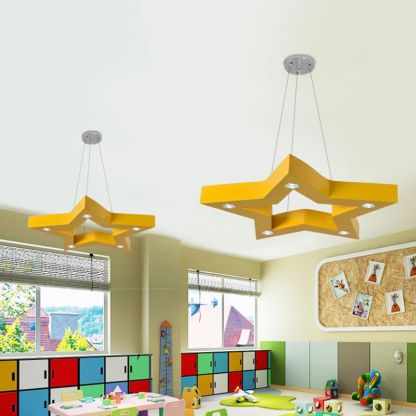 Minori Five-Pointed Star Colorful Metal Kids Pendant Light
