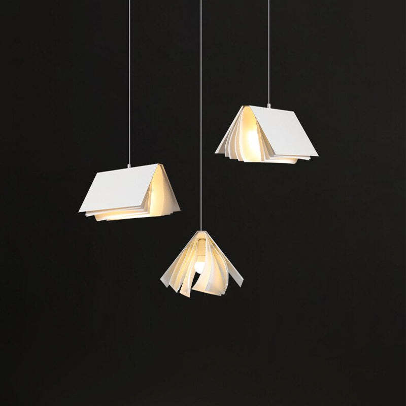 Sienna Artistic Book Shape Fabric Pendant Light
