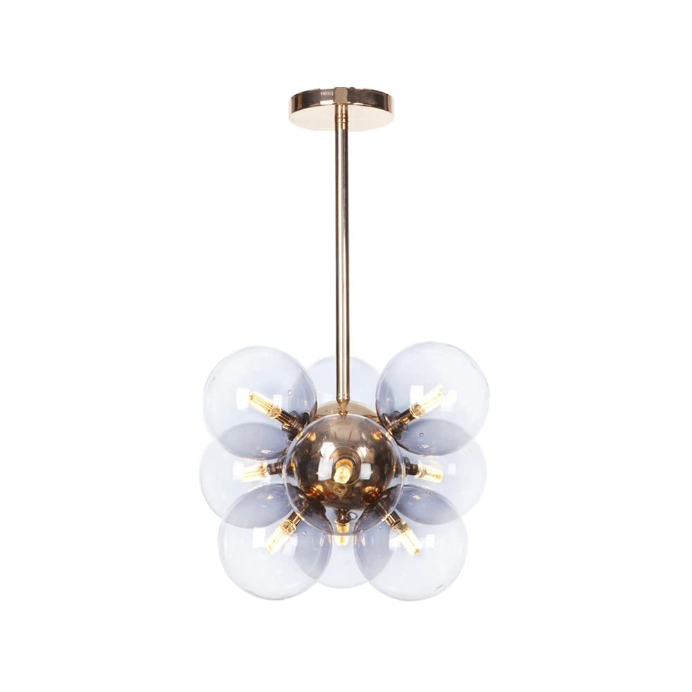 Valentina Minimalism Round Pendant Light Metal/Glass Bedroom