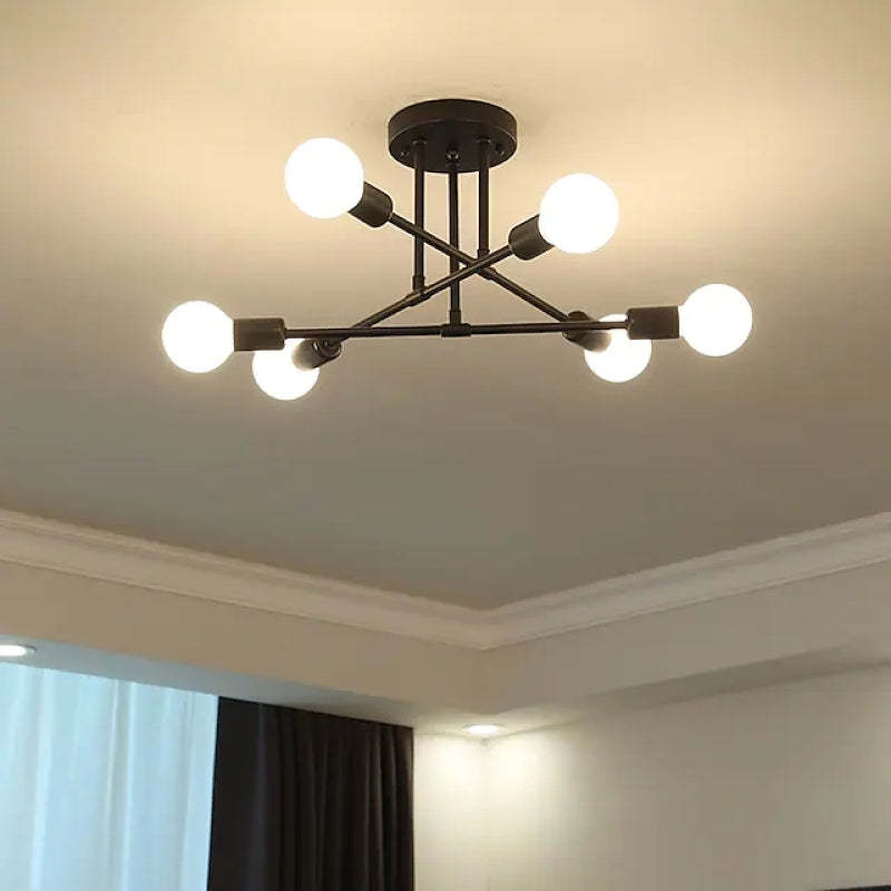 Valentina Modern Chandelier, Gold & Black