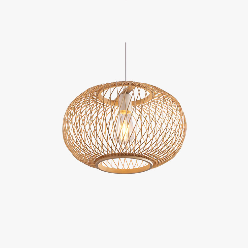 Ritta O Shape Rattan Pendant Light