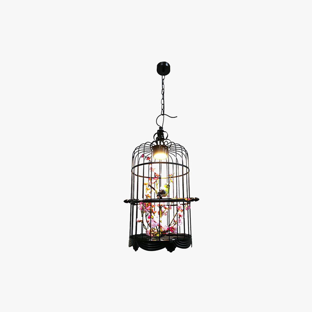 Cooley Art Deco Birdcage Metal Pendant Light
