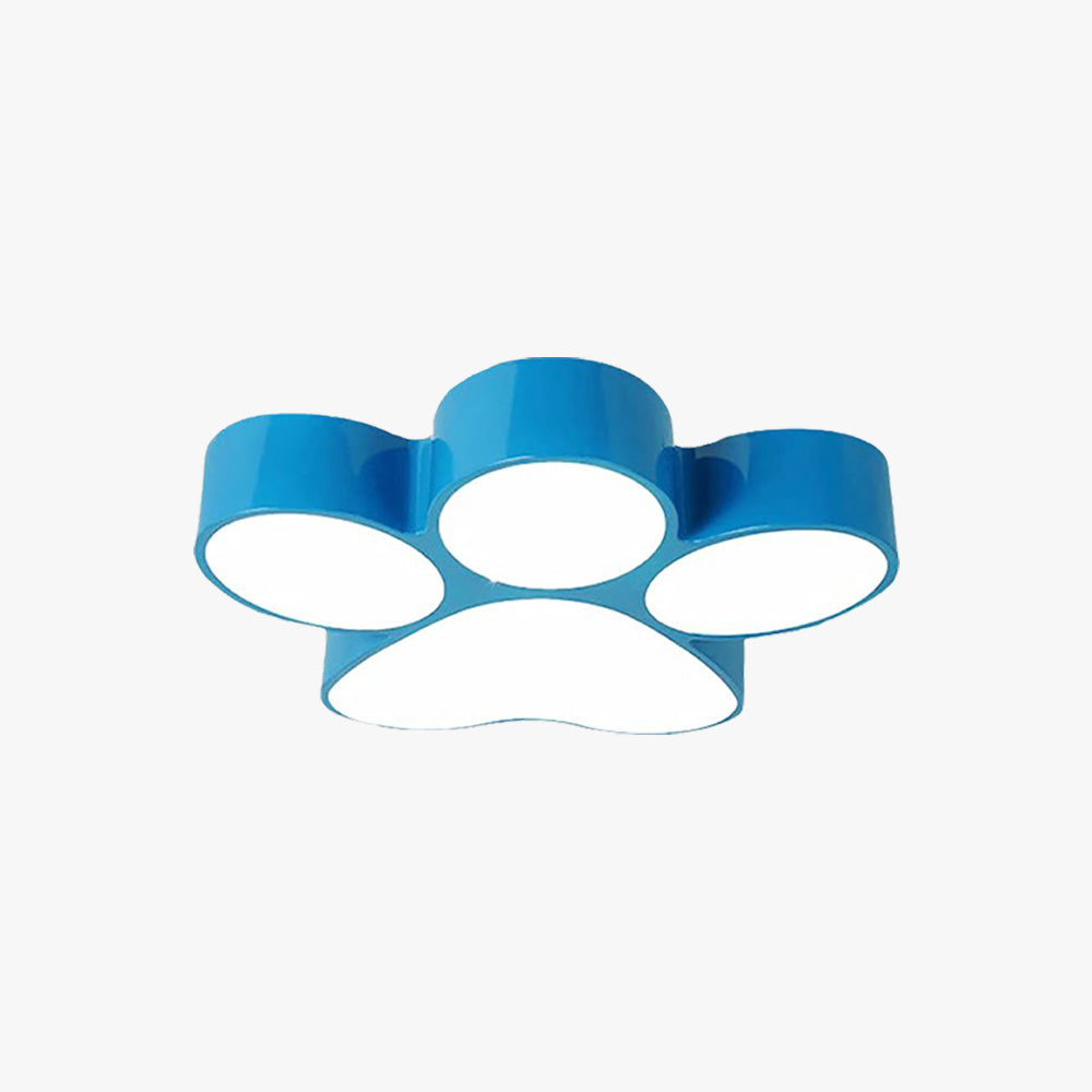 Freja Modern Dog Paw Acrylic Children Ceiling Flush Mount Light