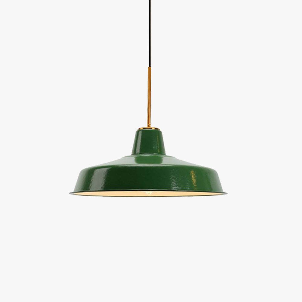 Cairns Vintage Metal Arched Pendant Light - Green