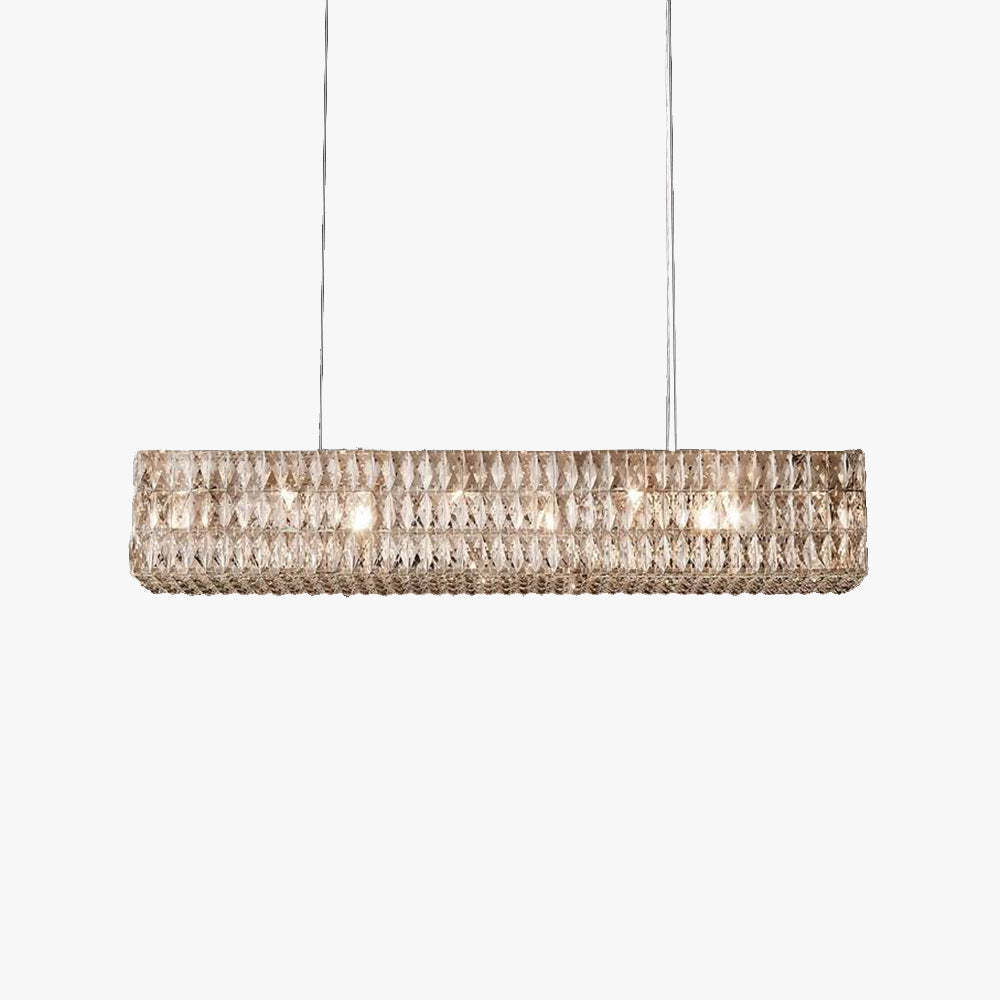 Kristy Rectangular Luxury Crystal Chandelier, 2 Colour