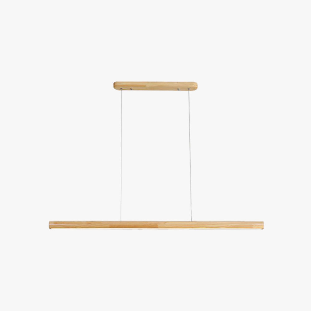 Ozawa Designer Linear Rod Shaped Pendant Light, Wood