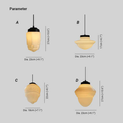 Hailie Minimalist LED Pendant Light Glass Dining Room