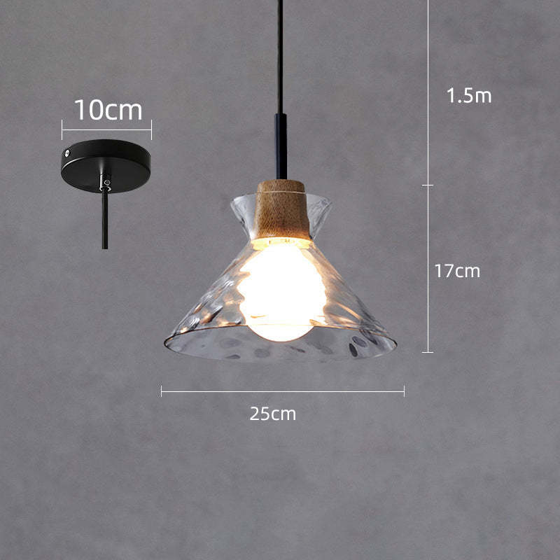 Levy Minimalist Geometric Glass Pendant Light, Dining Room