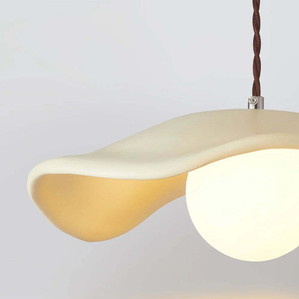 Byers Nordic Pendant Light, Resin Shade and Bulb