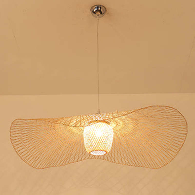 Muto Pendant Light Rattan/Metal, Gold, Kitchen Island