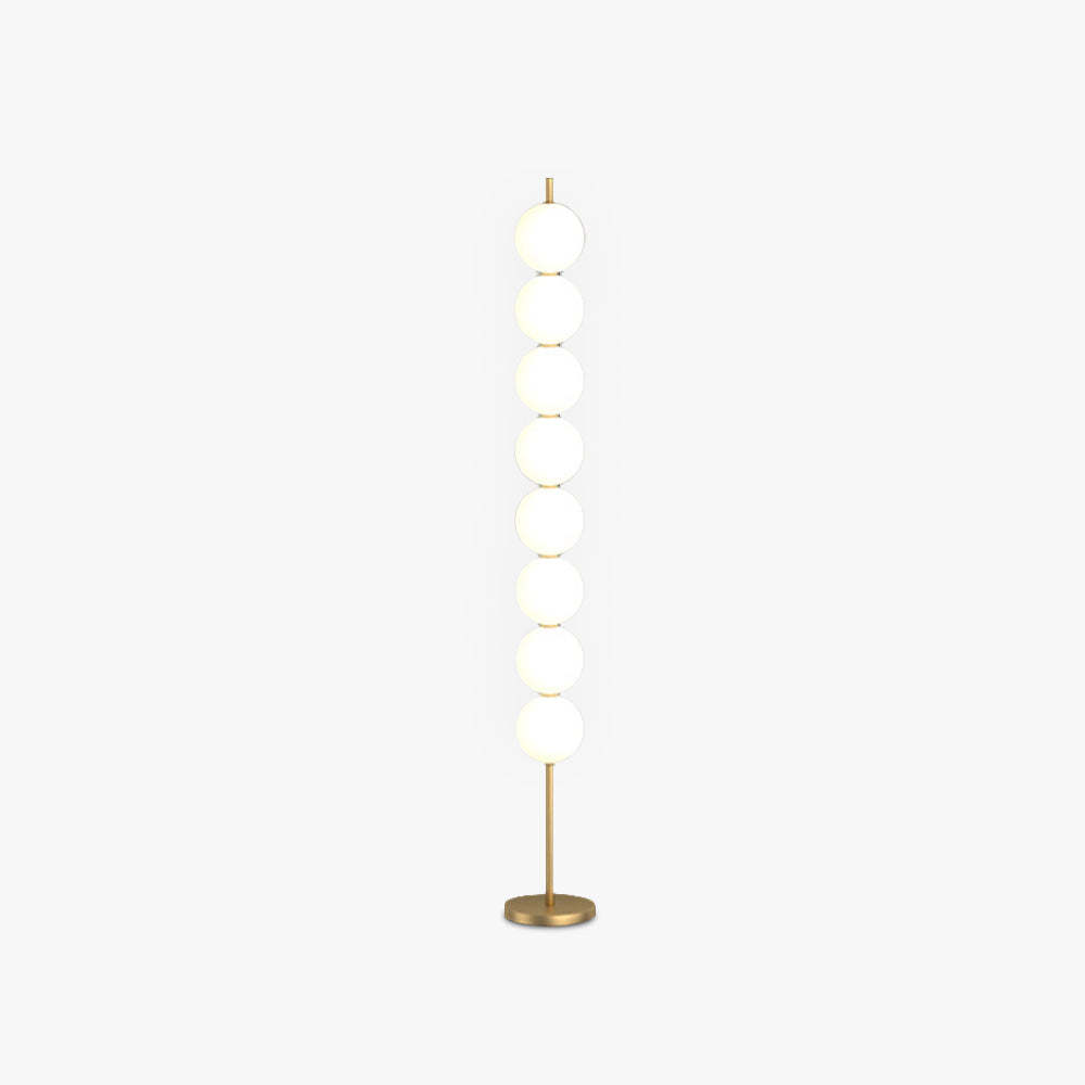 Valentina Modern Candy Acrylic/etal Floor Lamp, Brass