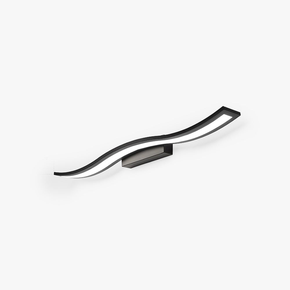 Leigh Modern Art Wave Shape LED Indoor Wall Lamp