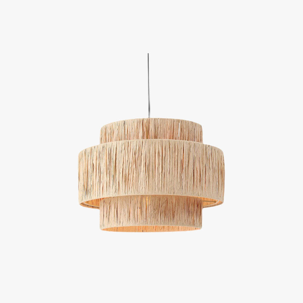Muto Rustic Boho Rattan Pendant Light, 3 Style