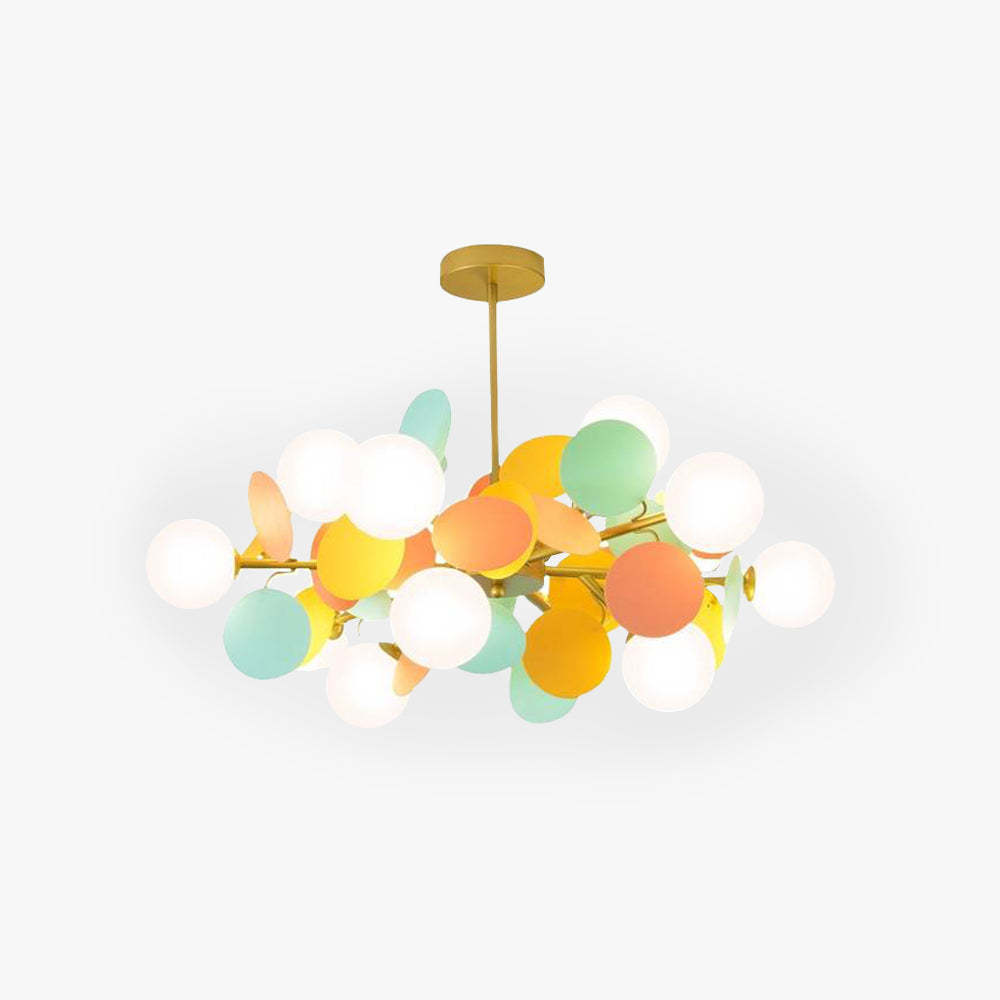 Jevon Multicolored Flower Branch Chandelier, Living Room