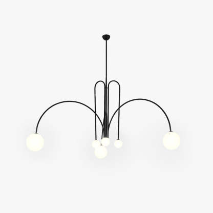 Avi Double Layer White Glass Pendant Light