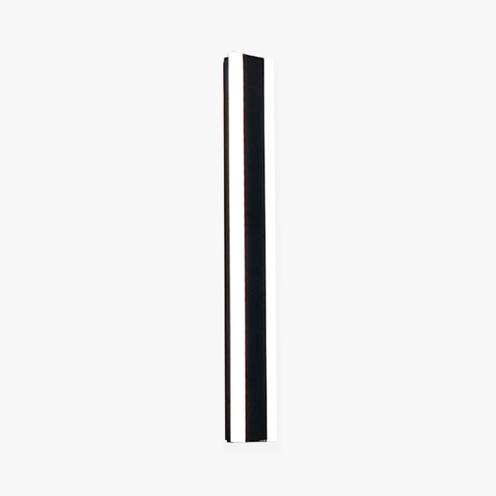 Orr Minimalist linear Metal Outdoor Wall Lamp, Black