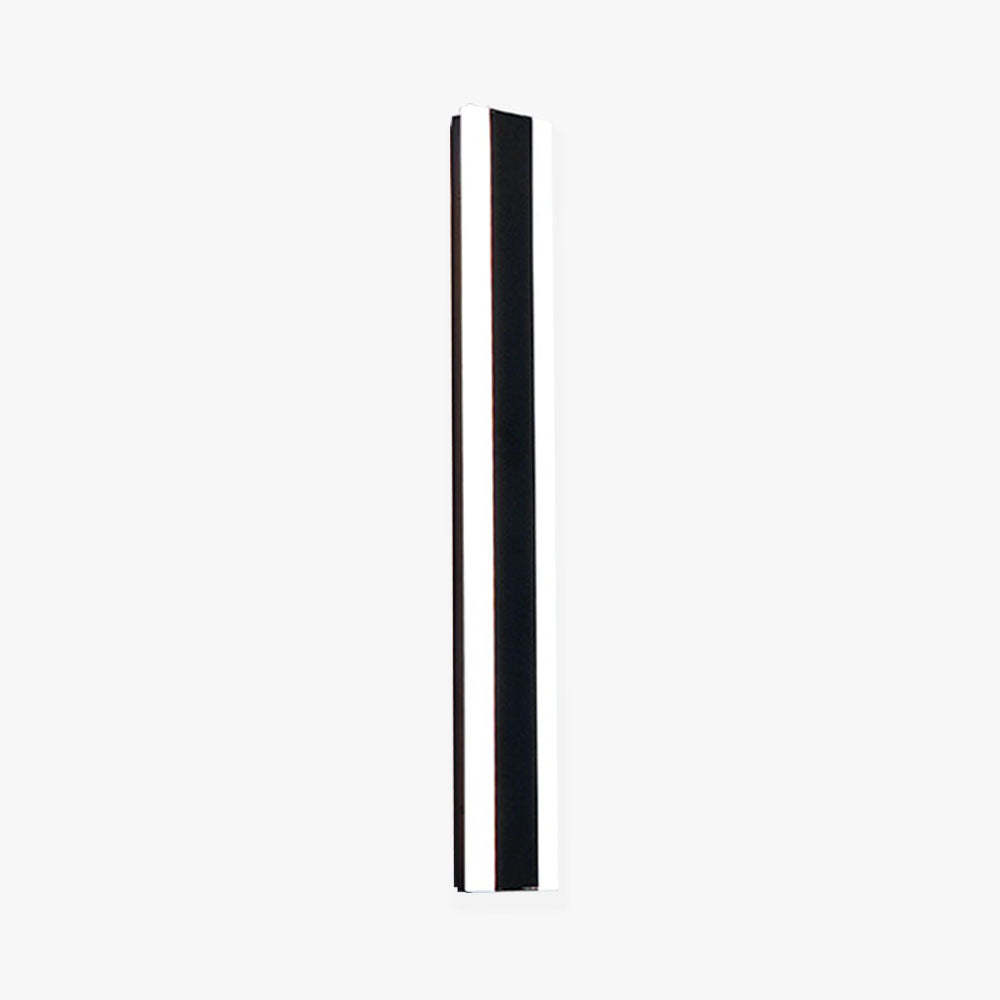 Orr Minimalist linear Metal Outdoor Wall Lamp, Black