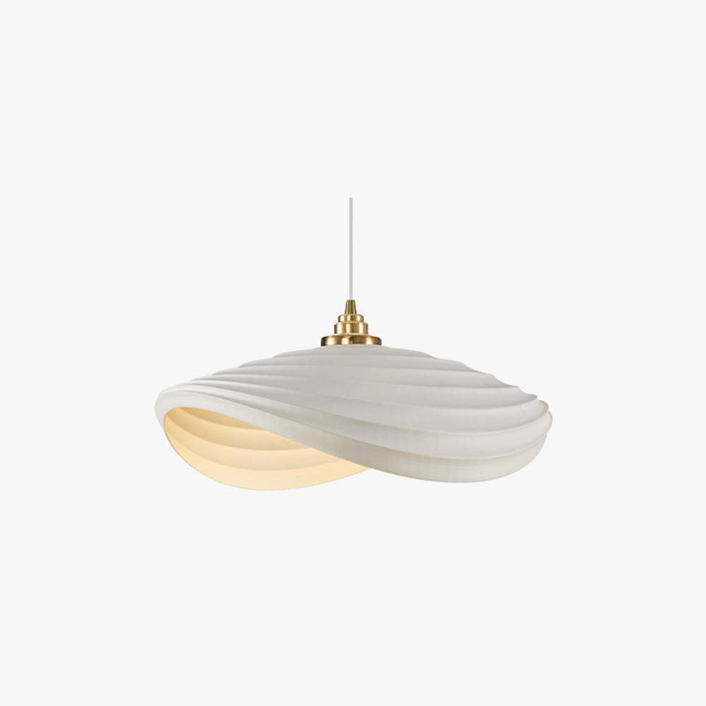 Wabi-Sabi Minimal Ripple Pendant Light, Resin&Metal | Las Sola