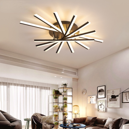Quinn Linear Flush Mount Ceiling Light, 4 Colour