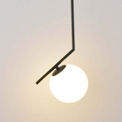 Valentina Modern Globe Metal/Glass Pendant Light, 3 Style