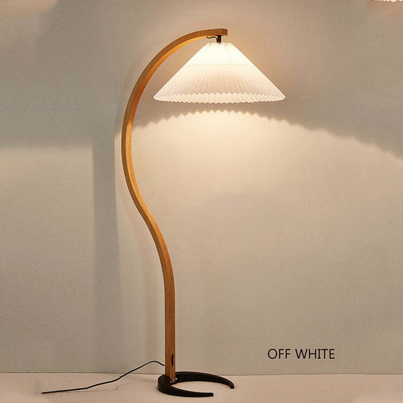 Ozawa Unique LED Floor Lamp, Wood/Metal, Living Room