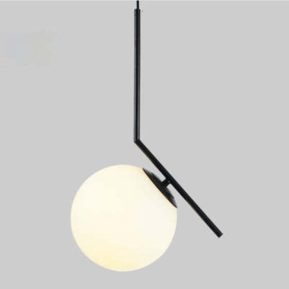 Valentina Modern Globe Metal/Glass Pendant Light, 3 Style
