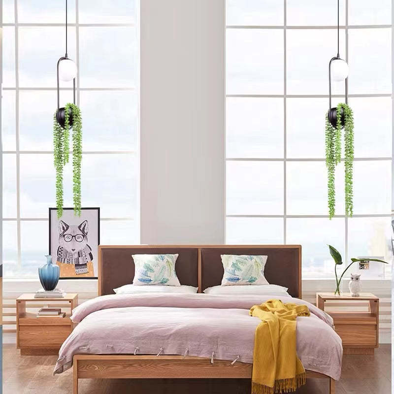 Bedroom featuring Las Sola Plant Pot Pendant Lights