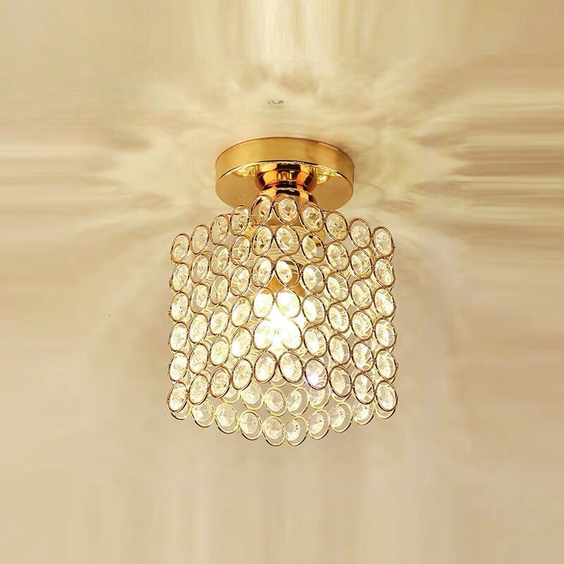 Herbert Modern Flush Mount Ceiling Light Black Gold Glass Bedroom