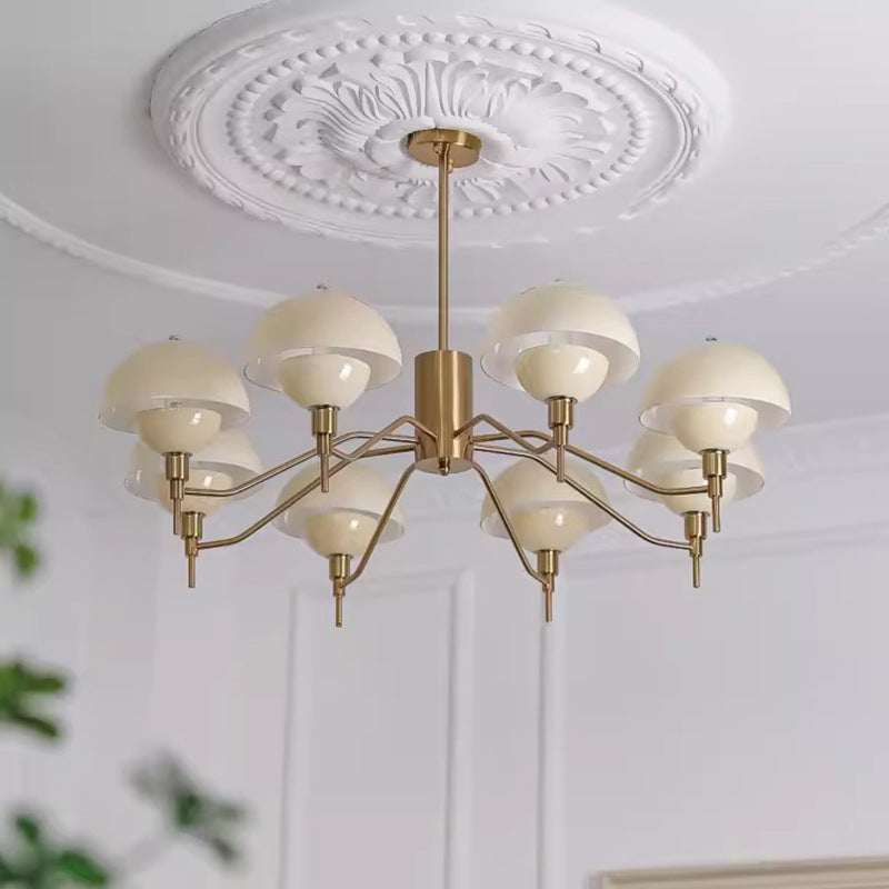 Hailie Modern Glass Metal Pendant Light Bedroom Study