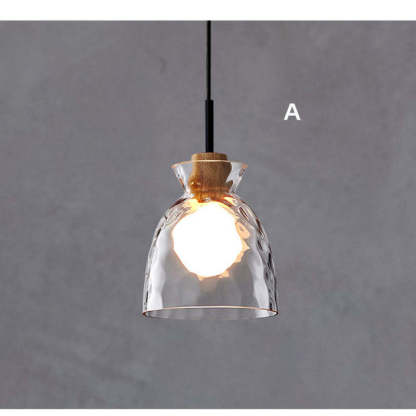 Levy Minimalist Geometric Glass Pendant Light, Dining Room